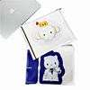 PU waterproof document bag for pencils with zip up pencil pouch